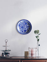  Blue Floral/ Blue Pottery Plates /Jaipur Artwork for Sale