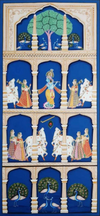 Krishna's Life, PICHWAI PAINTING BY SHEHZAAD ALI SHERANI-Paintings 
