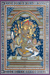 Shop Sacred Warrior: Feminine power through Pattachitra Painting on a canvas 
