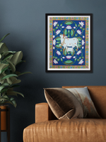 Purchase Cow and a lotus pond pichwai art