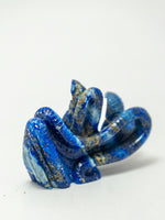 The Blue Divine: A Lapis Gemstone Sculpture of Lord Ganesha by Prithvi Kumawat