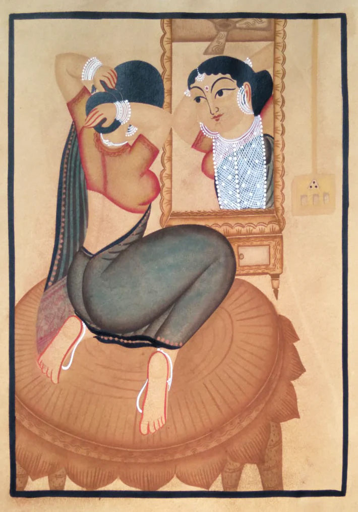 Buy Beauty in Mirror: Kalighat Art by Bapi Chitrakar
