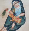 Buy Bibi's Peaceful Presence:Kalighat Art by Bapi Chitrakar