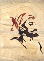 Buy Chhatrapati Shivaji Maharaj in Mysore Wood Inlay by Mohan Kumar