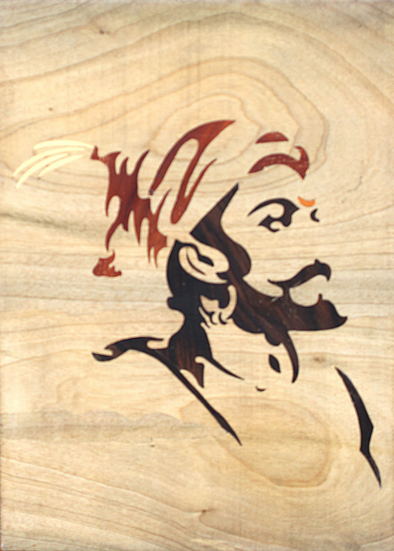 Buy Chhatrapati Shivaji Maharaj in Mysore Wood Inlay by Mohan Kumar