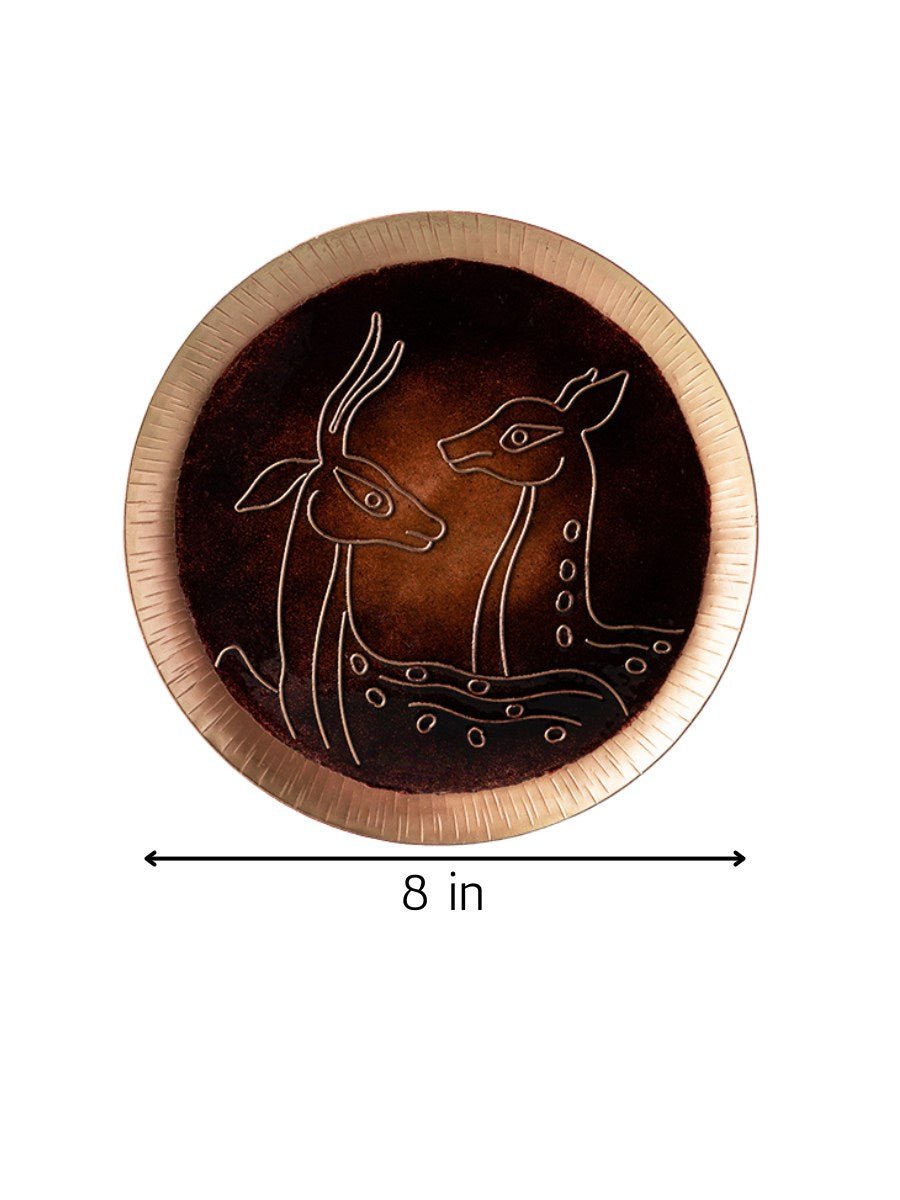 Deer in Copper Plate for sale