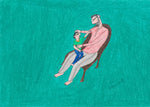 Buy Father and kid in Jogi Art by Govind Bhai Bharthri