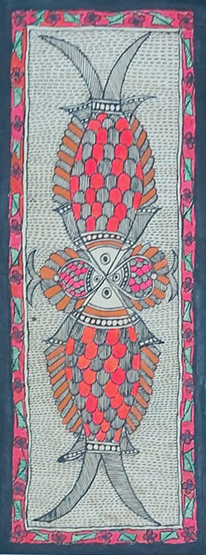 Fish In Madhubani by Priti Karn Thumbnail