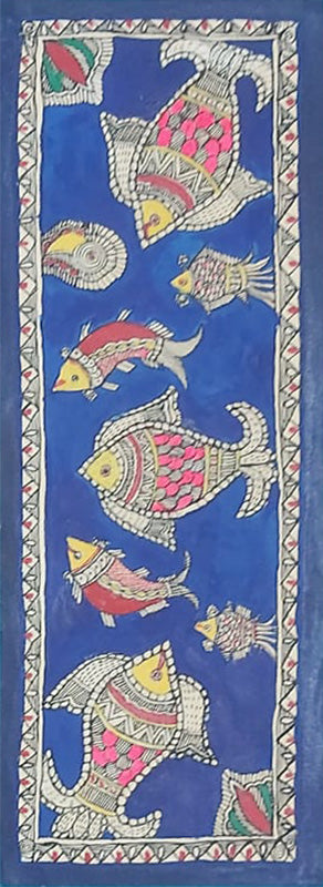 Fishes In Madhubani by Priti Karn Thumbnail