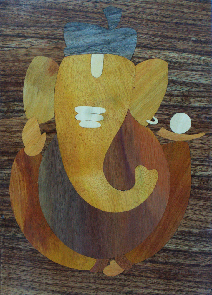 Ganesha Mysore wood Inlay by Mohan Kumar Thumbnail