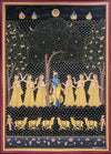 Buy Gopis Gathered for Lord Krishna In Pichwai by Naveen Soni