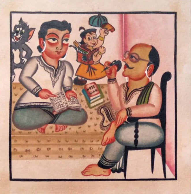 Lessons of Adolescence: Kalighat Art by Bapi Chitrakar Thumbnail