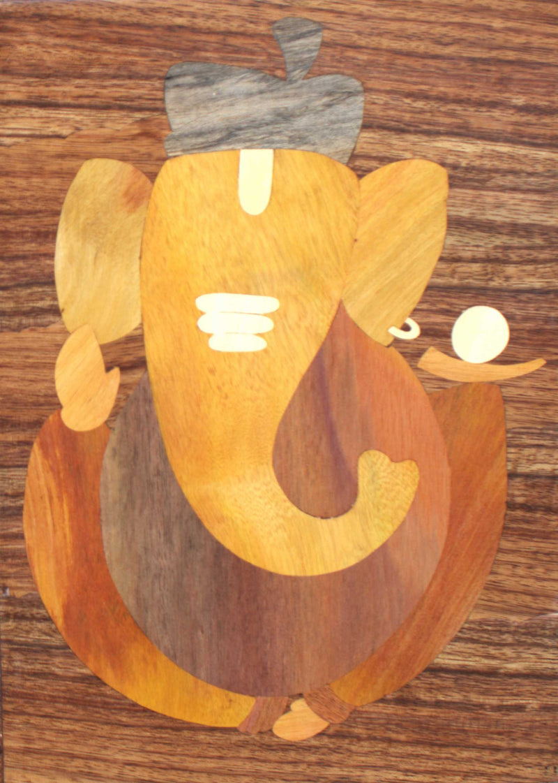 Buy Lord Ganesha in Mysore Rosewood Inlay by Mohan Kumar