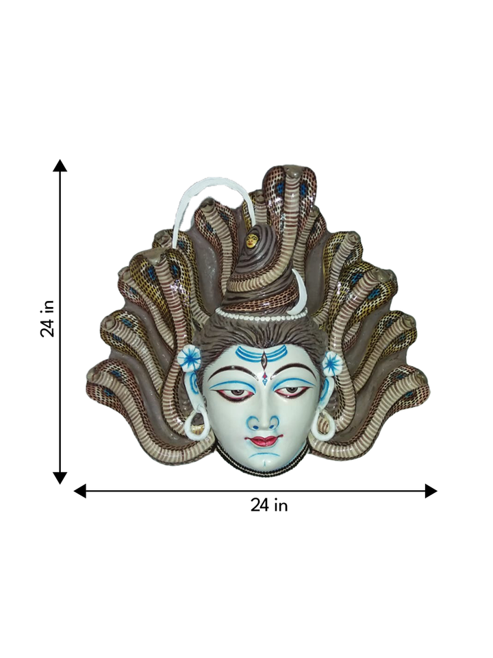 Lord Gangadhara Shiva in Chhau mask by Dharmendra Sutradhar Thumbnail
