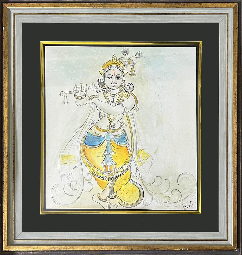 Buy Lord Krishna in Mysore painting by Hemalatha B