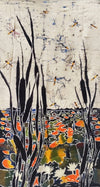 Buy Lotus Pond  in Batik and Kantha by Kartik Manna