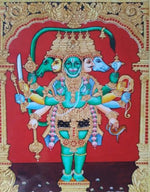 Buy Marvel of Panchmukha Hanuman: Mysore Painting by Dr. J Dundaraja
