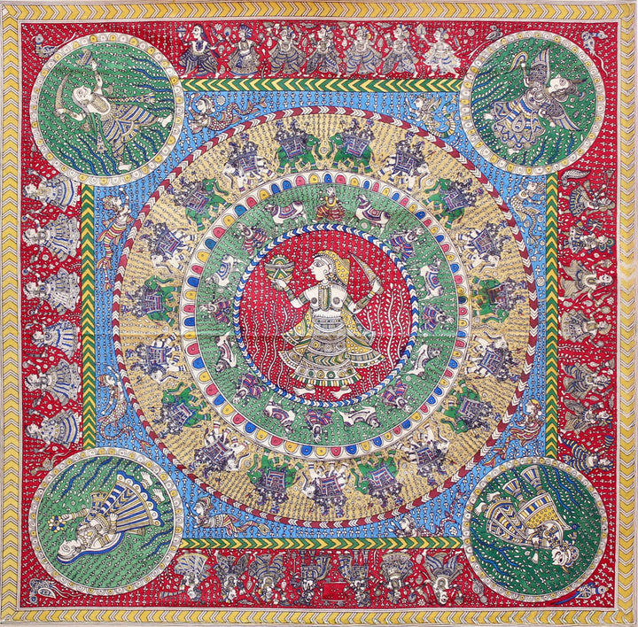 Megha Damar Mata Ni Pachedi By Dilip Chitara For Home Decor Thumbnail