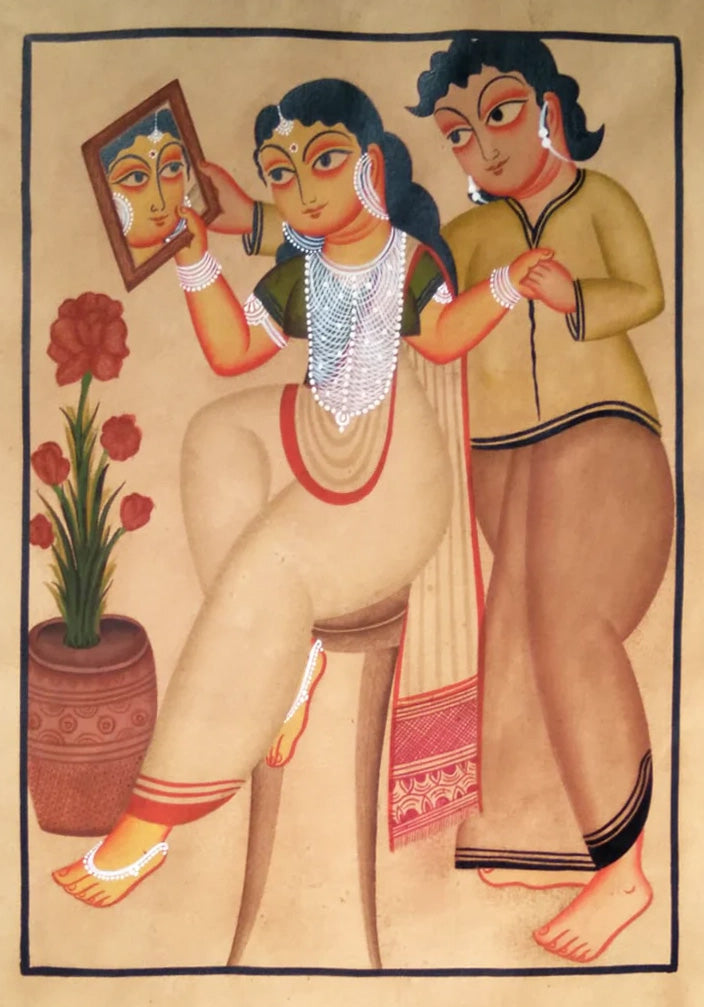 Buy Mirror of Love: Kalighat Art by Bapi Chitrakar