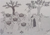 Buy Pastoral Scene in Jogi Art by Govind Bhai Bharthri