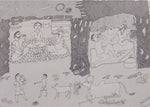 Buy Scene from Rural life in Jogi Art by Govind Bhai Bharthri