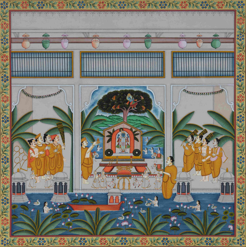 Buy Shrinathji worship in Pichwai by Baaya