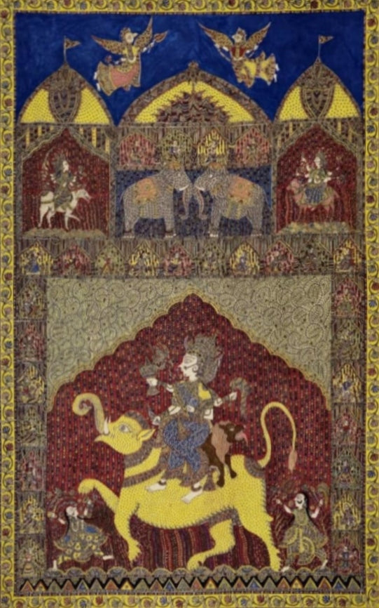 Solanki Mata Mata Ni Pachedi By Vasant Manubhai Chitara For Home Decor Thumbnail