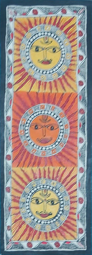 Sun in Madhubani by Priti Karn Thumbnail