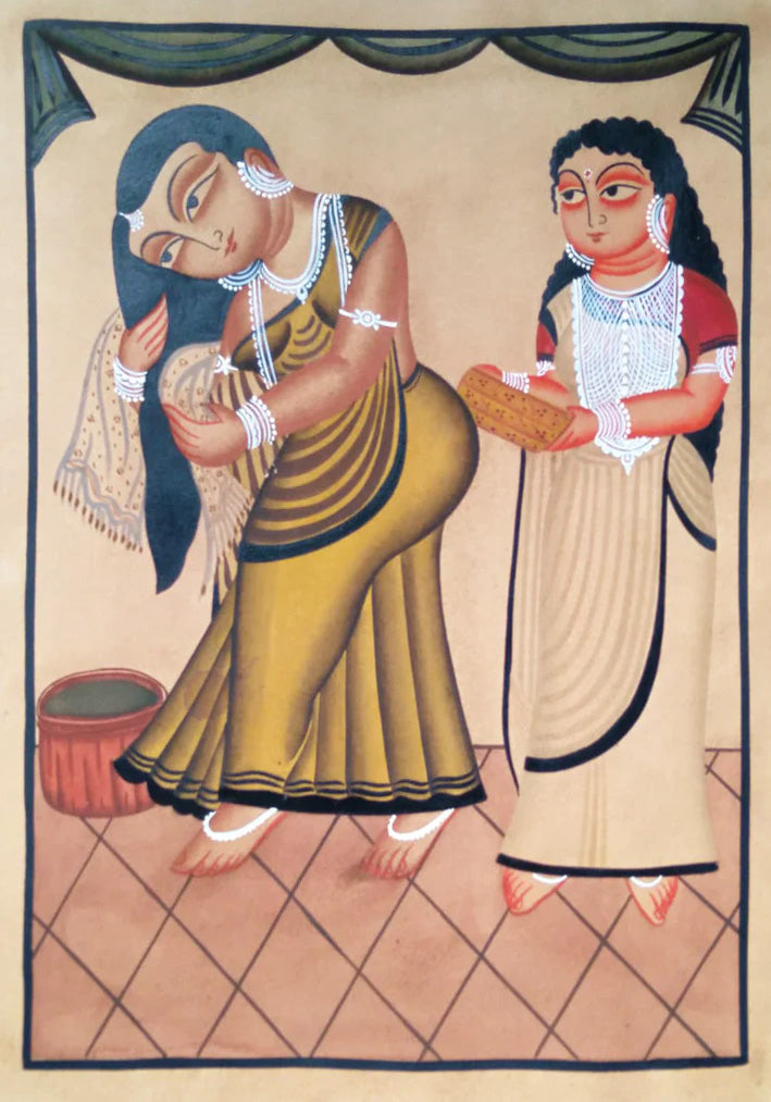Tapestry of Companionship : Kalighat Art by Bapi Chitrakar Thumbnail
