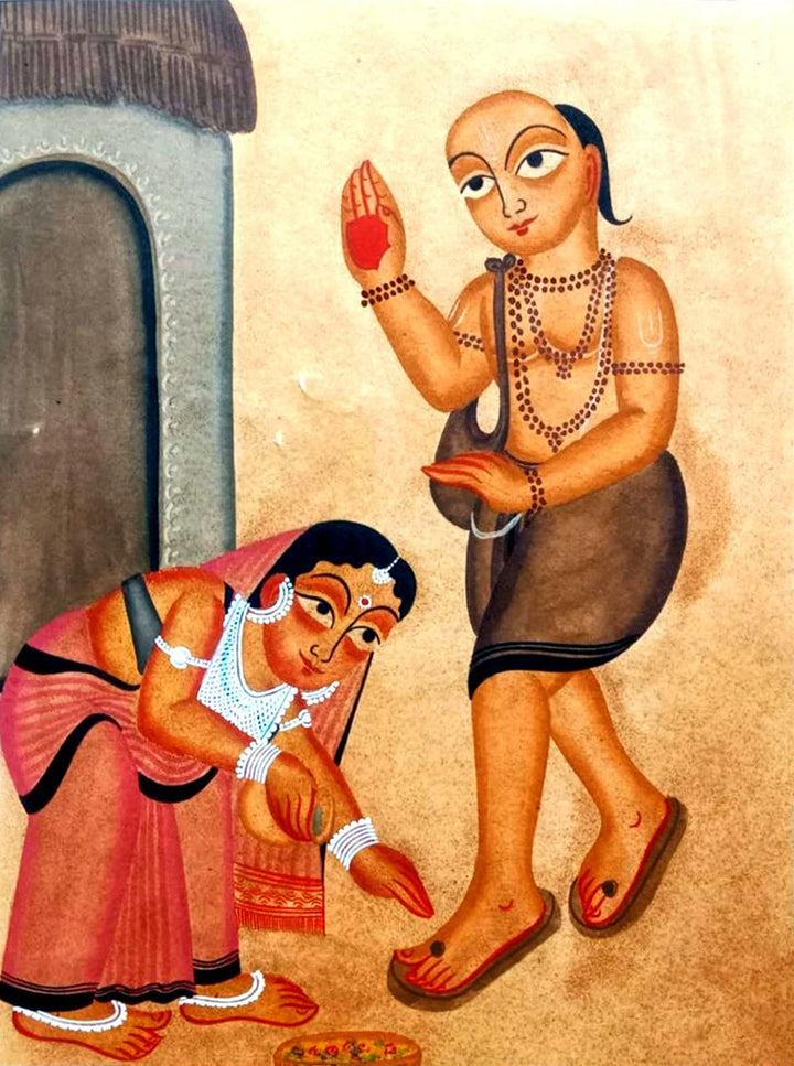 The Devotion in Kalighat Art by Bapi Chitrakar Thumbnail