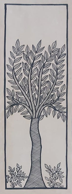 Tree In Madhubani by Priti Karn Thumbnail