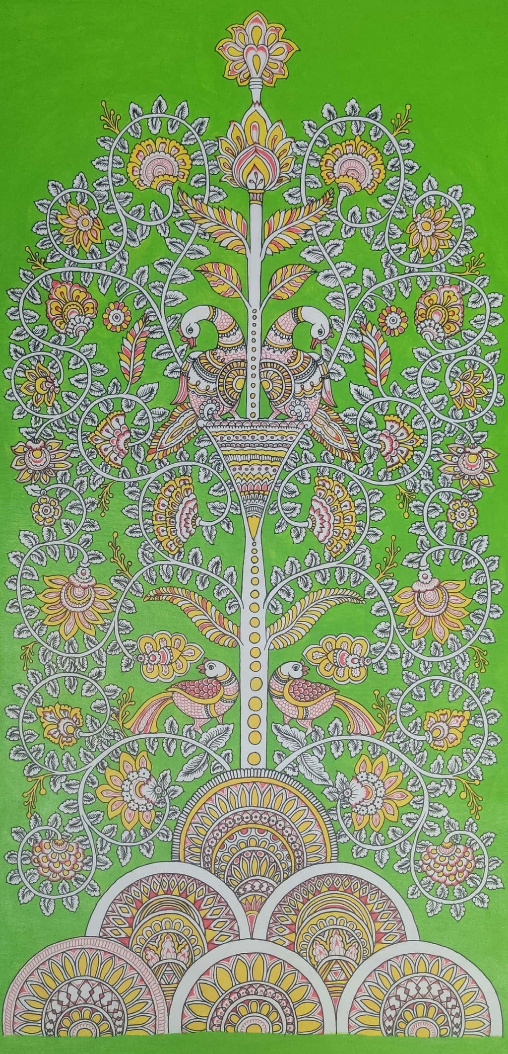 Buy Tree of Life Contemporary Kalamkari by Harinath N