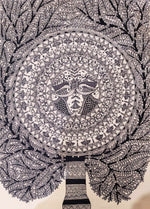 Buy Tree of Life with The Fusion of Godna Style In Madhubani by Ambika Devi