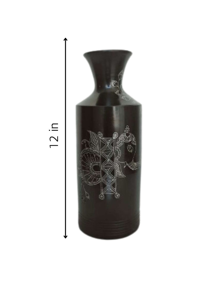 Vase in Black Pottery by Ramjatan Prajapati Thumbnail