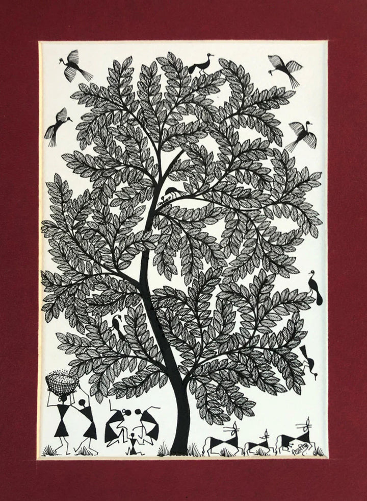 Warli Ecosystem, Warli Art by Dilip Bahotha Thumbnail