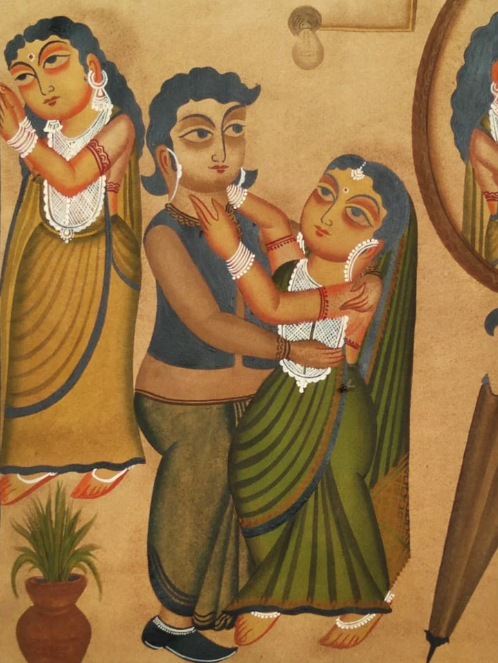 Whispers of Curiosity: Kalighat Art by Bapi Chitrakar Thumbnail