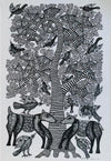 Ped, Pakshi, Hiran: Gond Art by Saroj Venkat Shyam for Sale