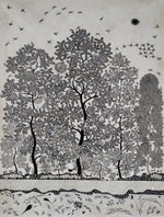 Shop Roots of Harmony: A Warli Tribute to Nature's Tapestry painting 