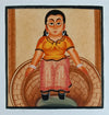 Purchase A Girl Seated on the Well in Kalighat by Bapi Chitrakar