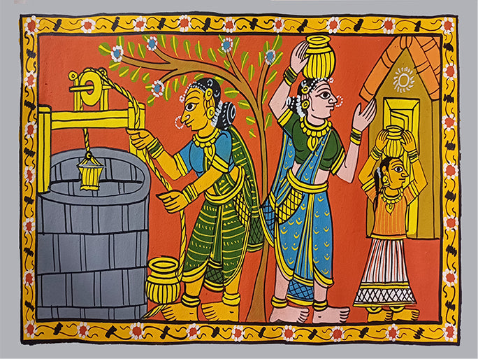 Purchase Countryside Women:Feminine Grace In Cheriyal Scroll by Sai Kiran