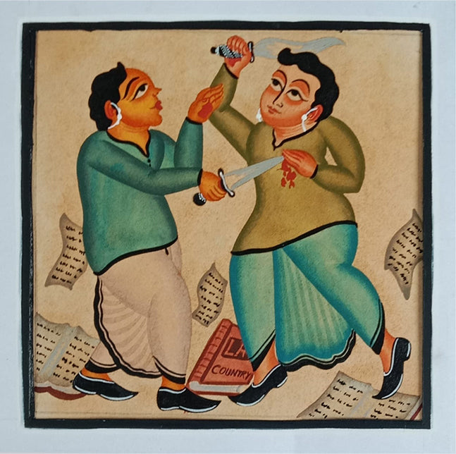 Crime In Riots in Kalighat by Bapi Chitrakar