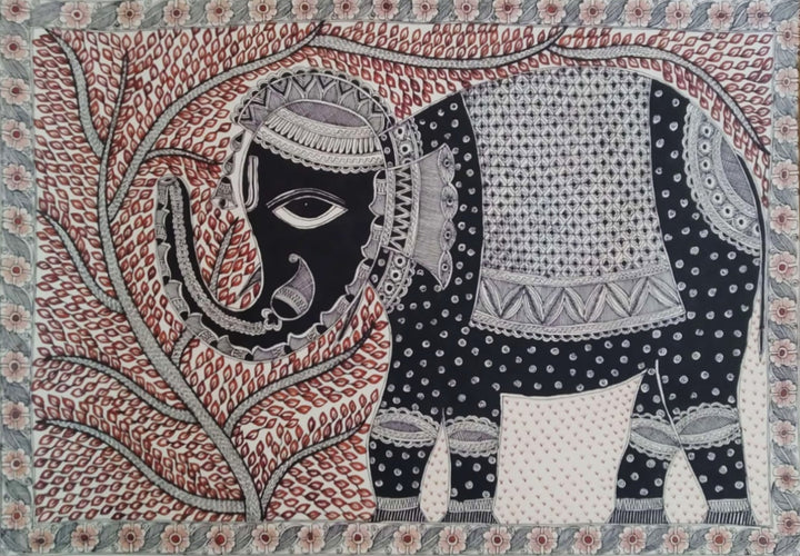 Elephant In Madhubani by Naina Creation Thumbnail