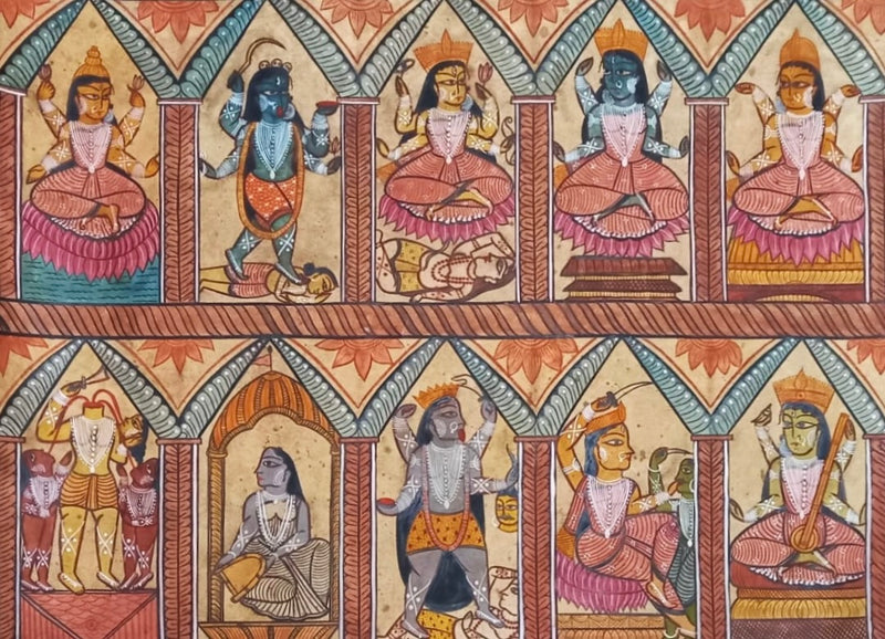 Buy Forms of Devi Parvati  in Kalamkari by Harinath N