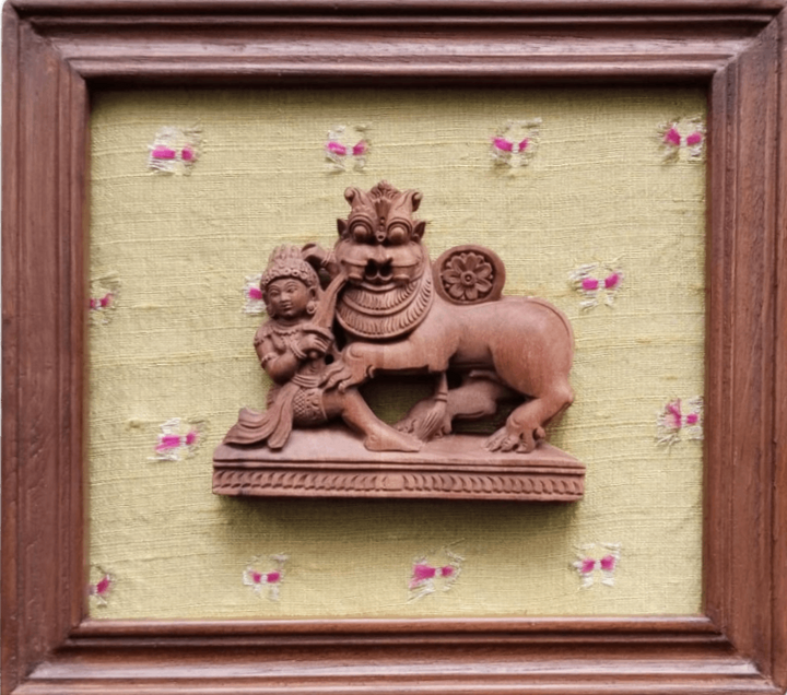 Holysala emblem in Miniature Kadam Wood Carving Thumbnail