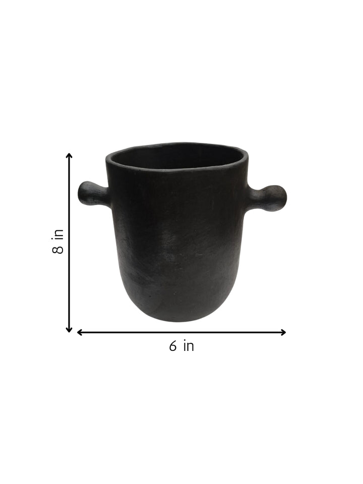 Huge Mug In Black Pottery by Hanmichon Horam Thumbnail