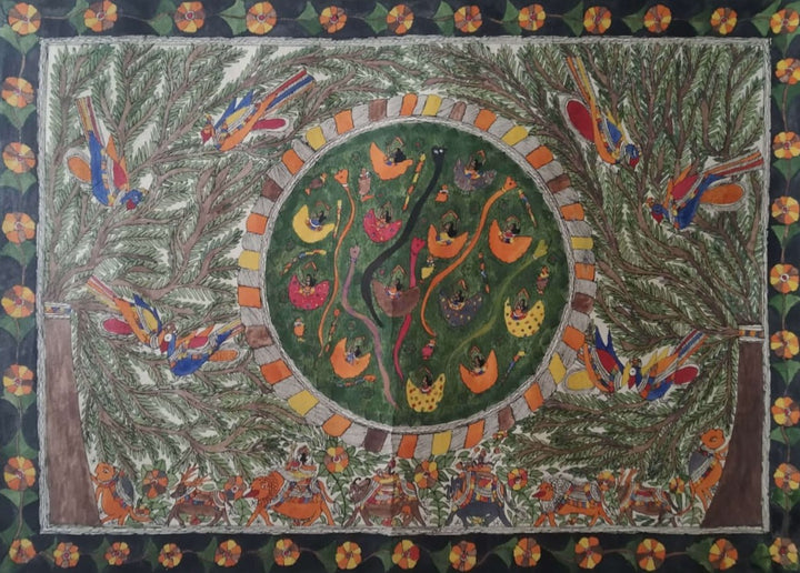 Jalpari (Mermaid) In Madhubani by Naina Creation Thumbnail