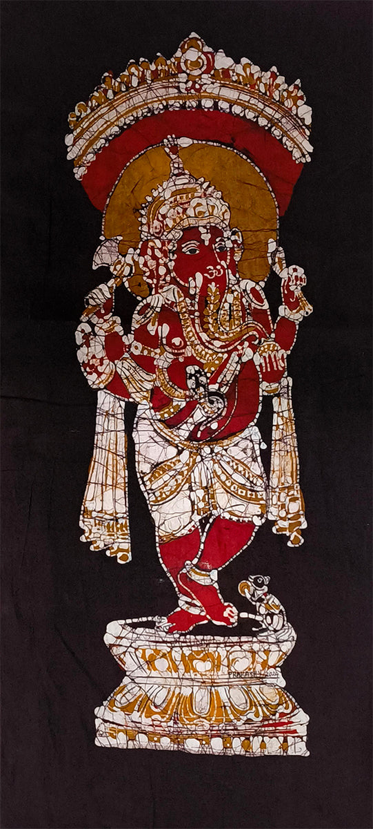 Oder Lord Ganesha in Batik by Prakash Yasala