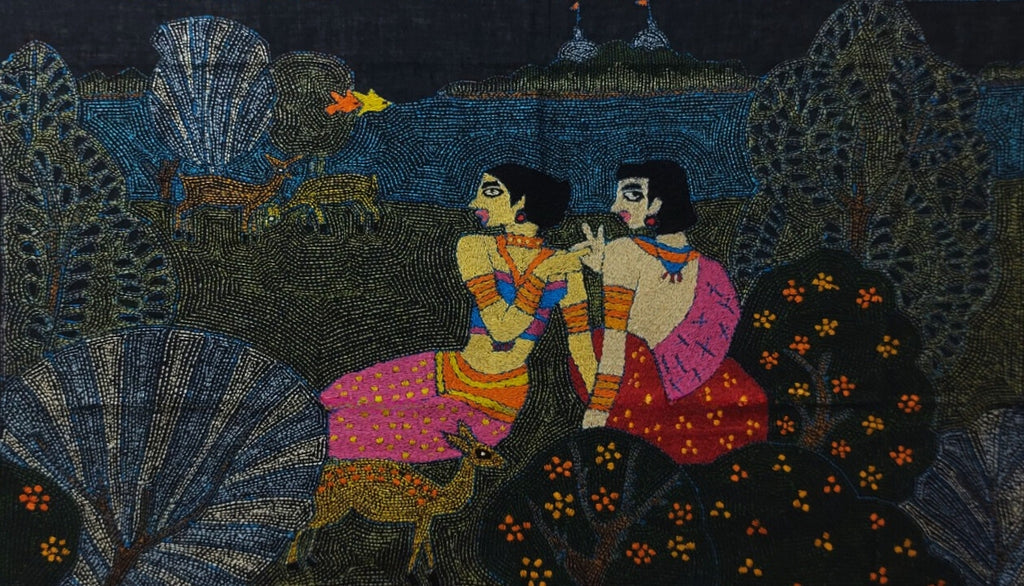 Buy Men and Women in Batik and Kantha by Kartik Manna
