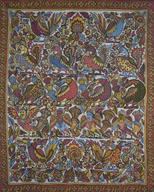Mythological Creatures in Kalamkari by K. Lakshminarayanan Thumbnail