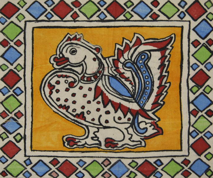 Bird in Kalamkari by K. Lakshminarayanan Thumbnail